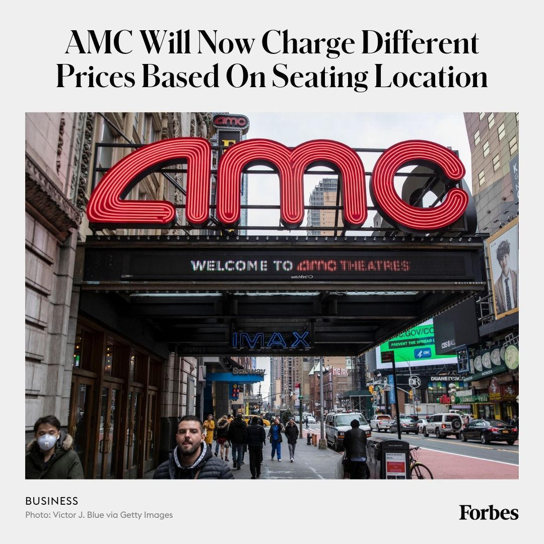 image  1 AMC Theatres is moving away from fixed-price tickets in its 950 movie theaters nationwide, the compa