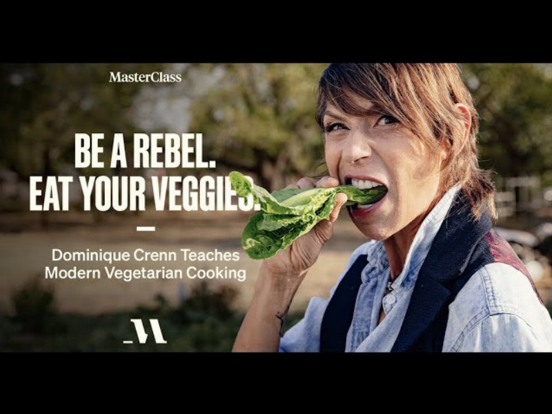 image 0 Be A Rebel. Eat Your Veggies. : Dominique Crenn Teaches Modern Vegetarian Cooking : Official Trailer