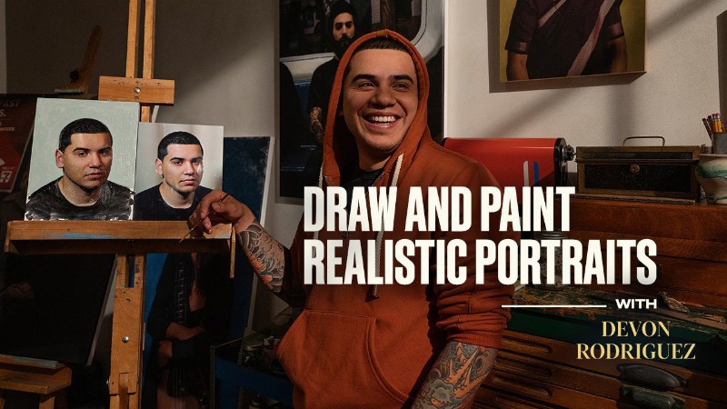 image 0 Draw And Paint Realistic Portraits With Tiktok Sensation Devon Rodriguez : Sessions By Masterclass