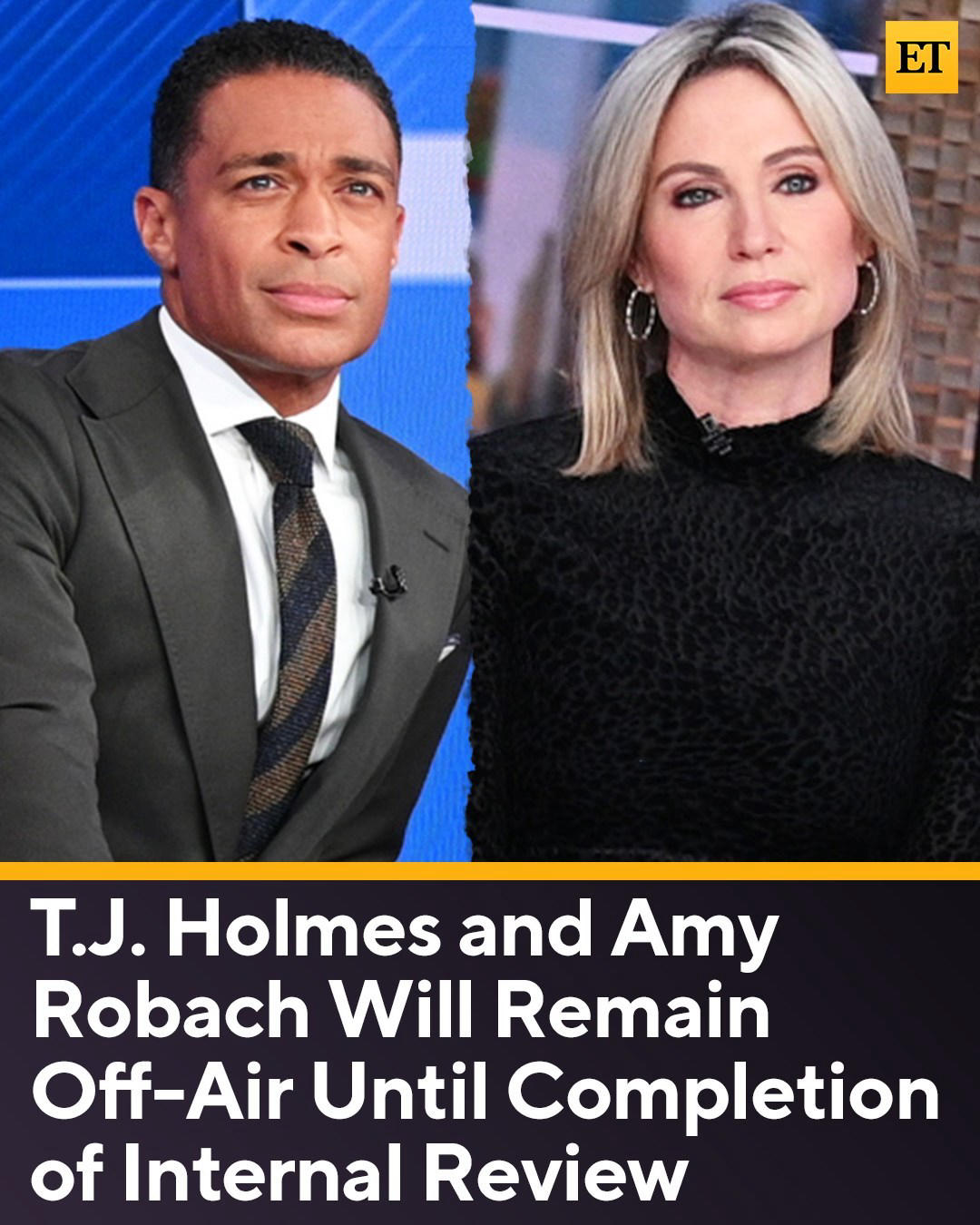 image  1 Entertainment Tonight - Don't expect to see Amy Robach and T
