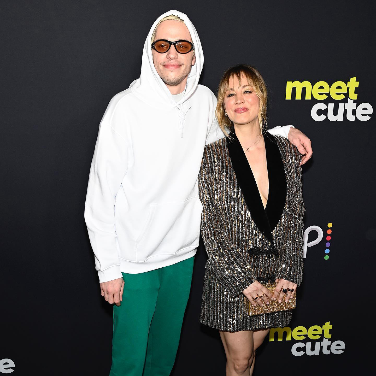 ExtraTV - Kaley Cuoco and Pete Davidson premiered their new Peacock rom-com “Meet Cute” in NYC Tuesd