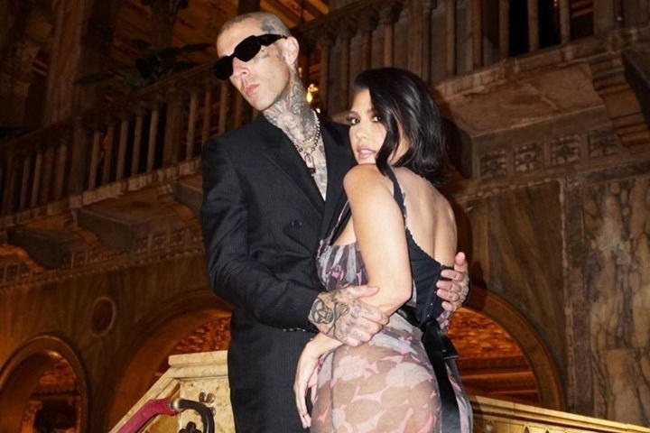 image  1 Girlfriend Mag - Kourtney Kardashian and Travis Barker have tied the knot - but this time it's for r