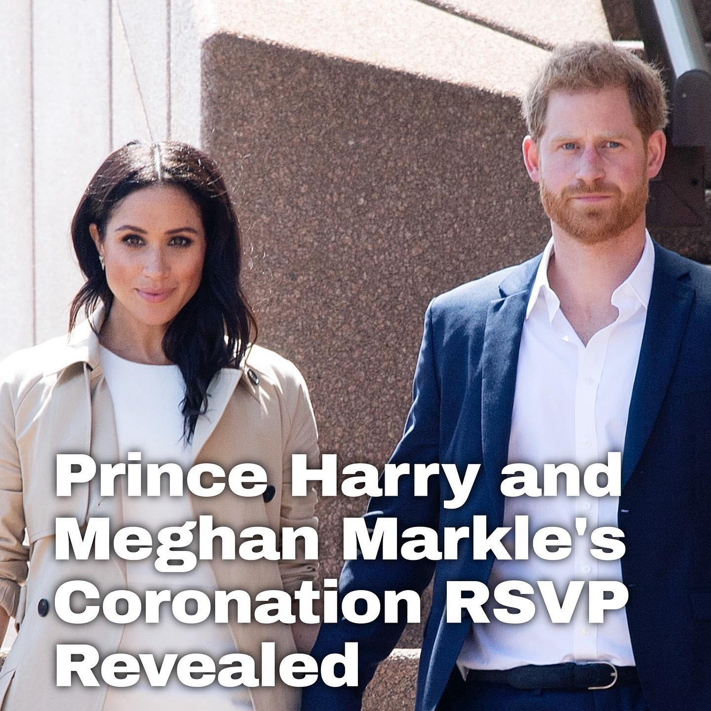 Prince Harry and Meghan Markle's Coronation RSVP has finally been revealed
