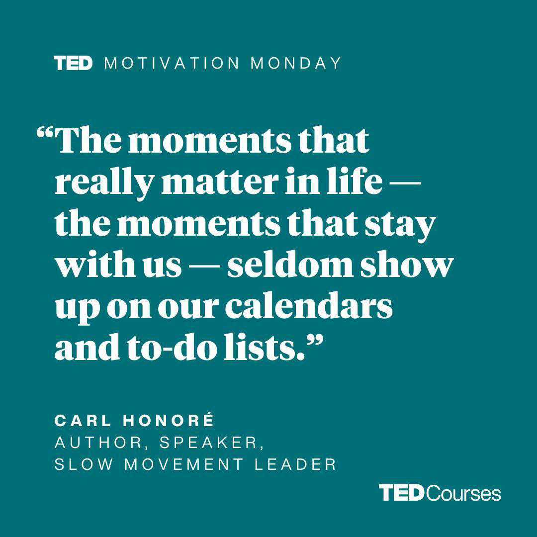 image  1 TED Talks - Feel like life has been moving too fast lately